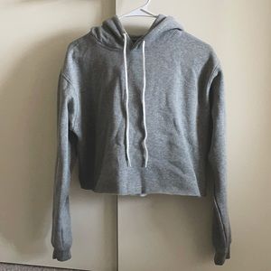 Wild Fable cropped gray hoodie